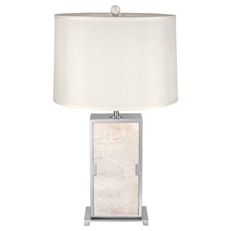 Настольная лампа с абажуром Wilbur Chrome Marble Table Lamp Хром ivory ( слоновая кость ) Настольная лампа с абажуром Wilbur Chrome Marble Table Lamp Хром ivory ( слоновая кость ) в Грозном | Loft Concept