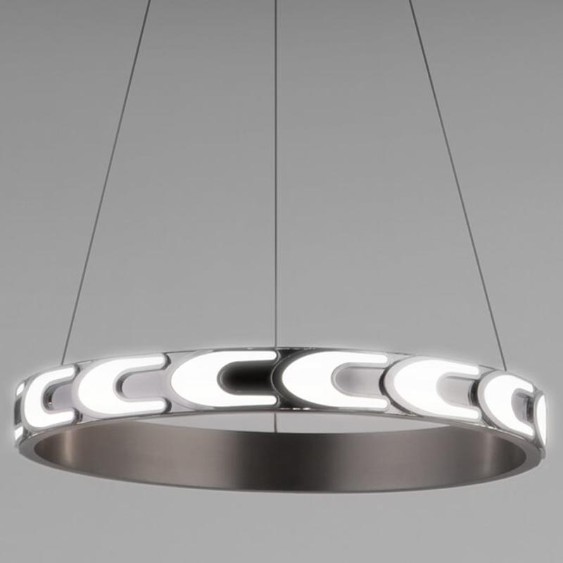 Люстра Maoris Ring Horizontal Chandelier D45 Никель Сатин Люстра Maoris Ring Horizontal Chandelier D45 Никель Сатин в Грозном | Loft Concept