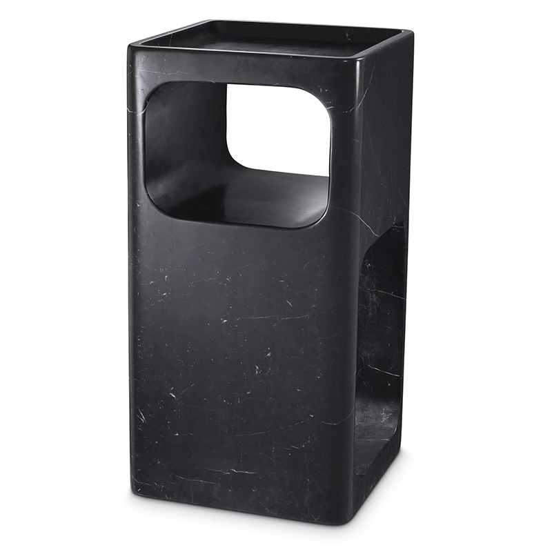 Приставной стол Eichholtz Side Table Adler Black Marble Черный Мрамор Nero Приставной стол Eichholtz Side Table Adler Black Marble Черный Мрамор Nero в Грозном | Loft Concept