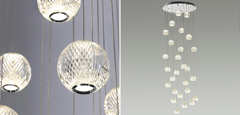 Каскадная люстра Crystal Globule Хром Каскадная люстра Crystal Globule Хром - Loft-Concept в Грозном