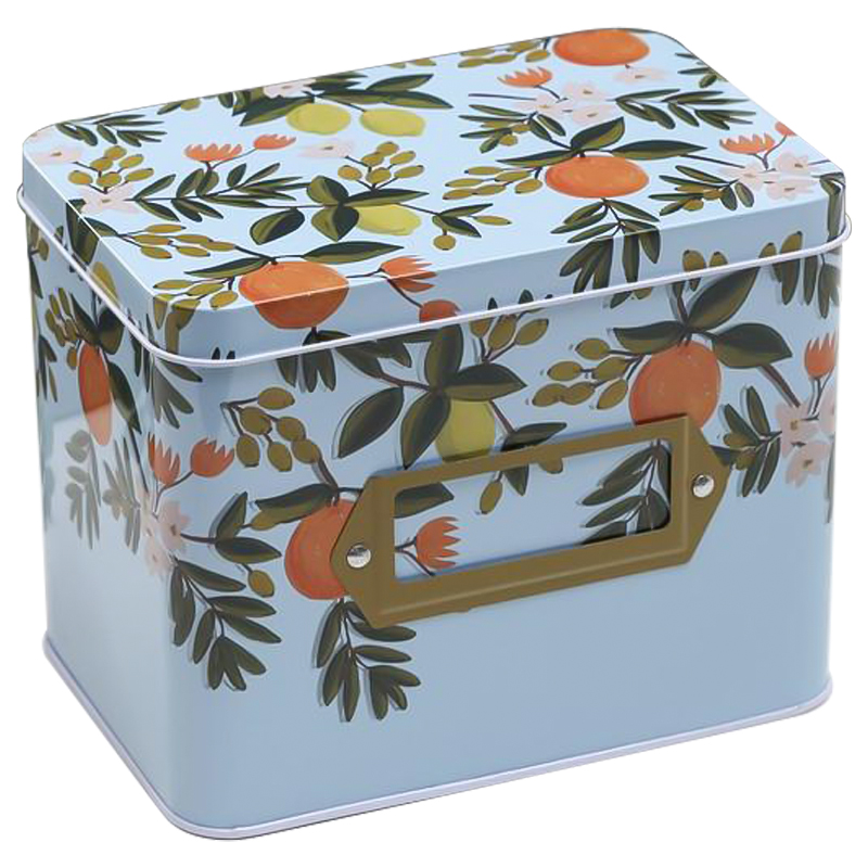 Шкатулка металлическая Oranges and Lemons Colorful Metal Tea Box Мульти в Грозном | Loft Concept 