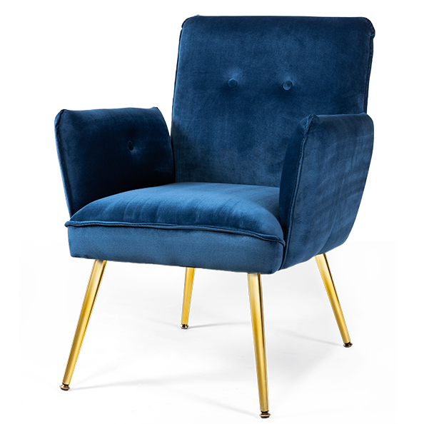 Кресло Mentoro blue Синий Латунь Кресло Mentoro blue Синий Латунь в Грозном | Loft Concept