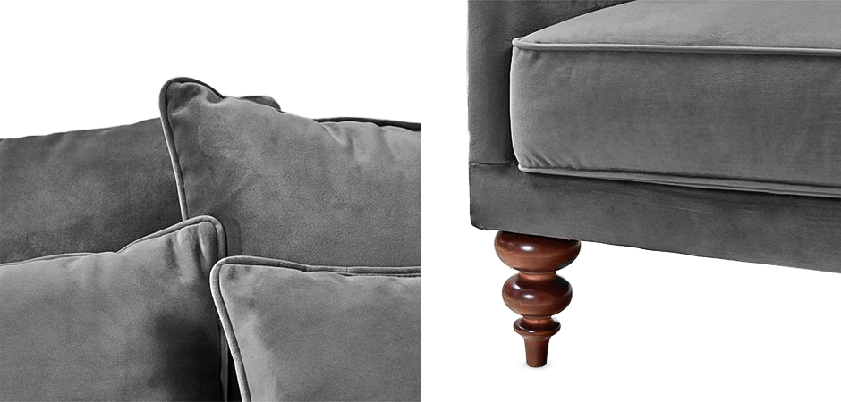 Диван Graceful Details Sofa Gray Диван Graceful Details Sofa Gray - Loft-Concept в Грозном