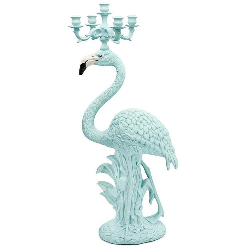 Подсвечник Candleholder Flamingo Bisc. Azure Matt Бирюзовый Подсвечник Candleholder Flamingo Bisc. Azure Matt Бирюзовый в Грозном | Loft Concept