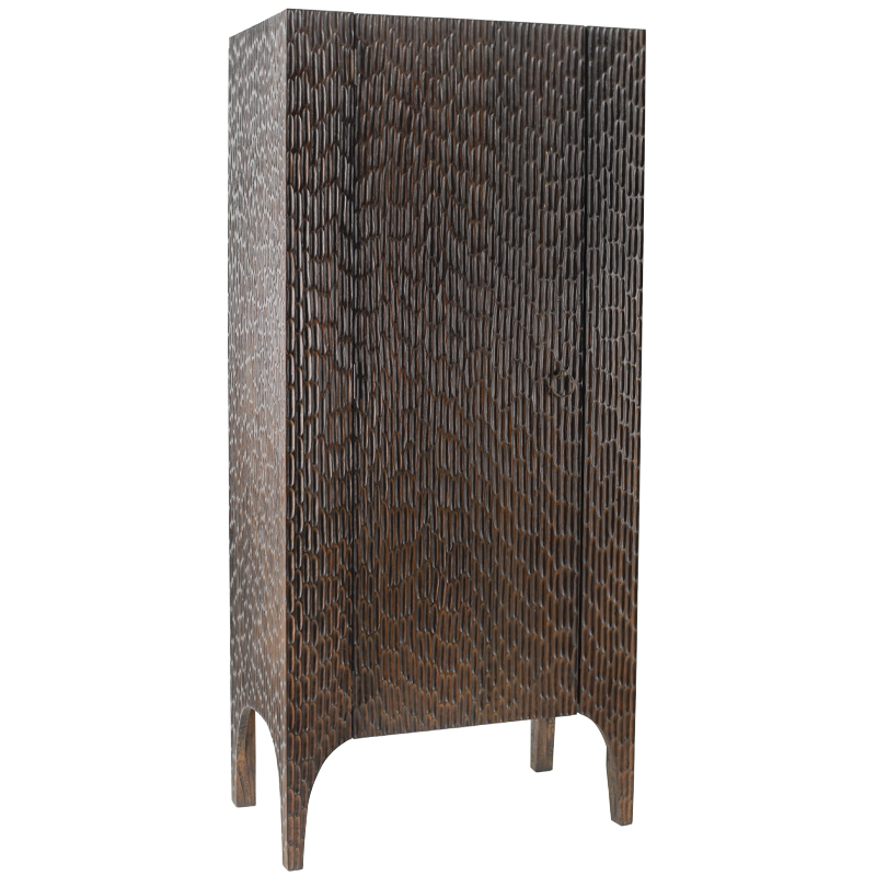 Шкаф Juniper Wood Carved Cabinet Коричневый Шкаф Juniper Wood Carved Cabinet Коричневый в Грозном | Loft Concept