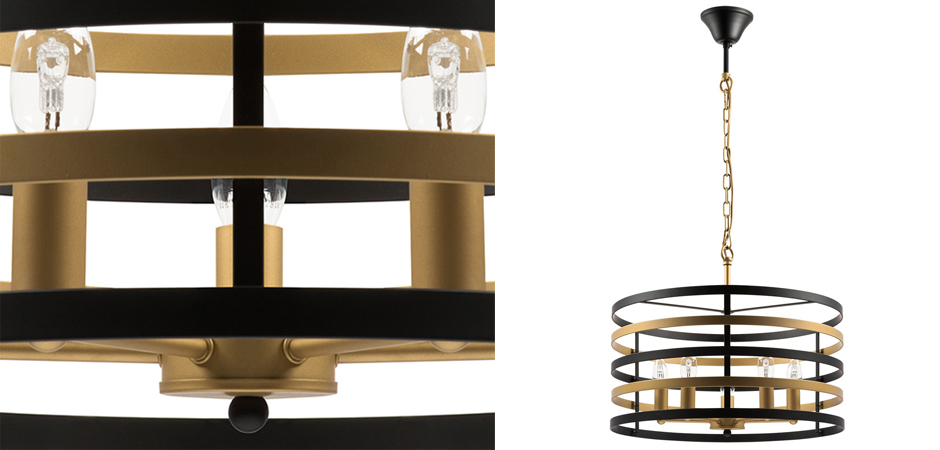 Люстра Gold Stripes Chandelier 5 Люстра Gold Stripes Chandelier 5 - Loft-Concept в Грозном