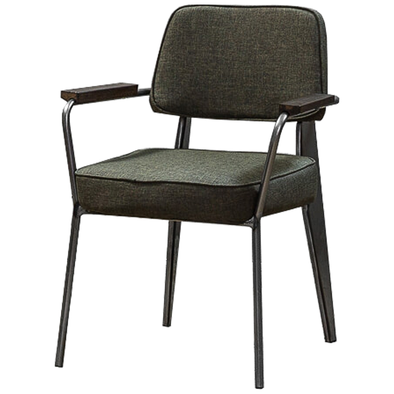 Стул Osgar Stool olive Оливковый Темный хром Коричневый Стул Osgar Stool olive Оливковый Темный хром Коричневый в Грозном | Loft Concept
