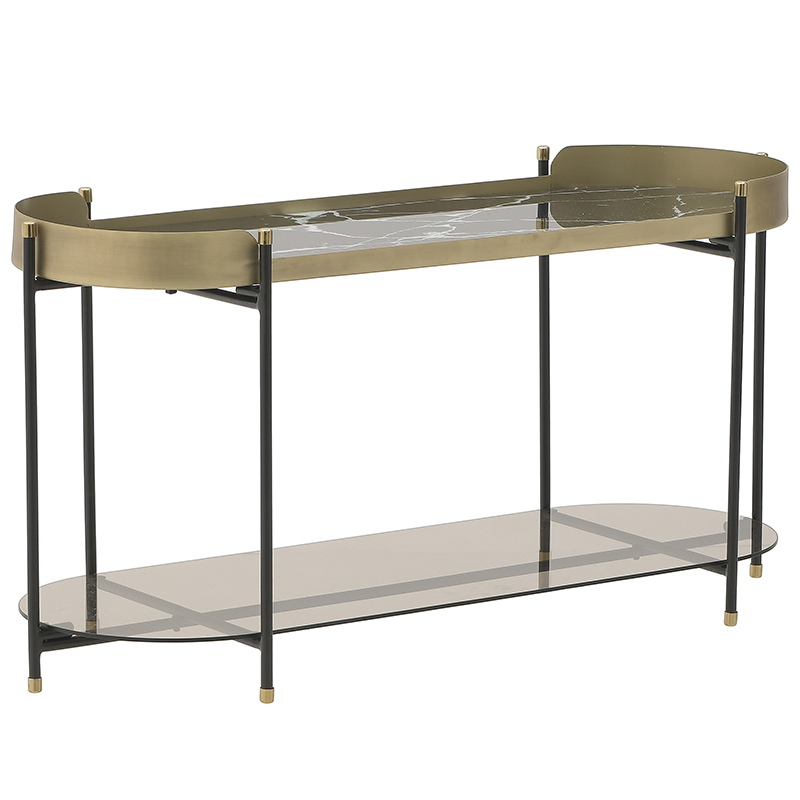 Кофейный стол Neale Coffee Table Золотой Черный Черный Мрамор Nero Кофейный стол Neale Coffee Table Золотой Черный Черный Мрамор Nero в Грозном | Loft Concept