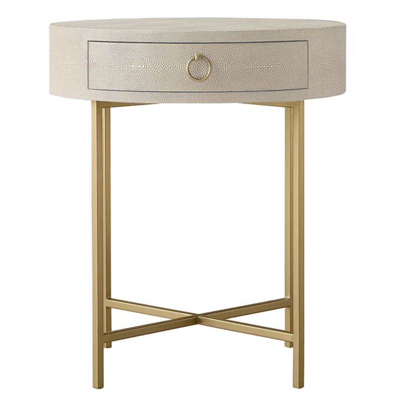 Gaston Stingray Round Ivory Side Table Приставной стол скат Золотой ivory ( слоновая кость ) Gaston Stingray Round Ivory Side Table Приставной стол скат Золотой ivory ( слоновая кость ) в Грозном | Loft Concept