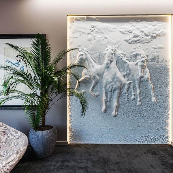 Барельеф HORSES Барельеф HORSES в Грозном | Loft Concept