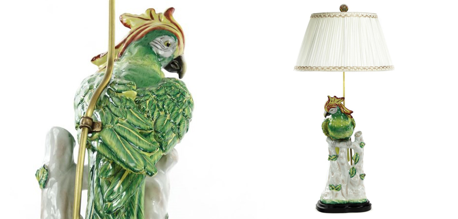 Настольная лампа Green Parrot Lamp Настольная лампа Green Parrot Lamp - Loft-Concept в Грозном