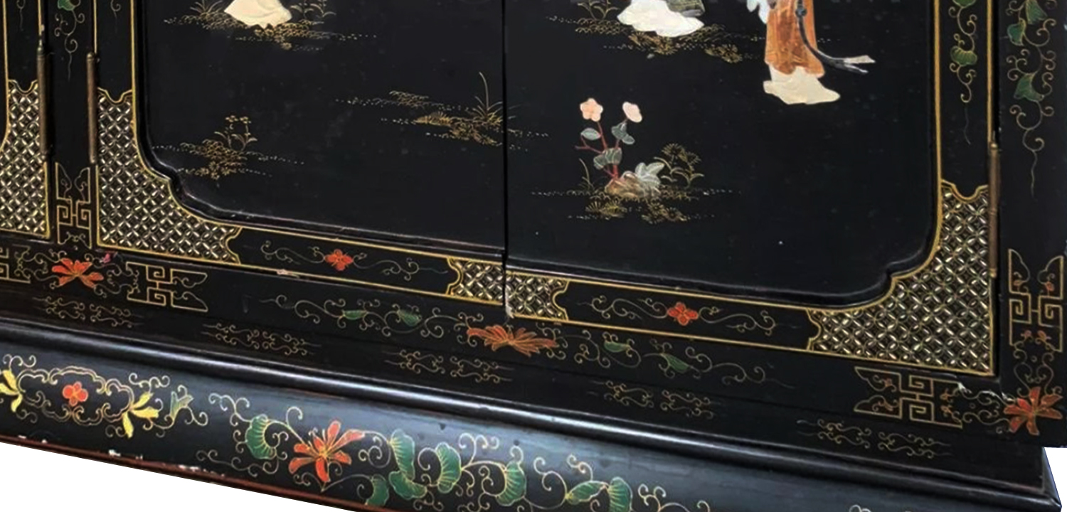 Антикварный Китайский комод с инкрустащией stroll - фото №1