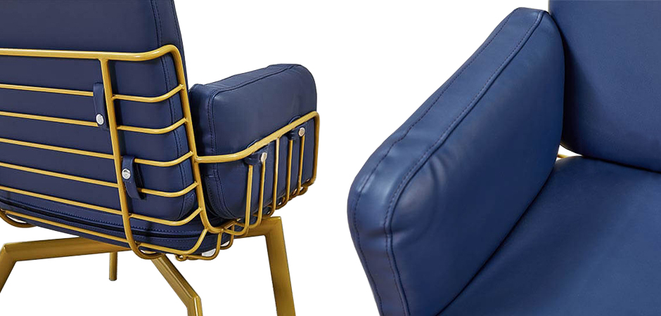 Кресло Frankie Armchair blue Кресло Frankie Armchair blue - Loft-Concept в Грозном