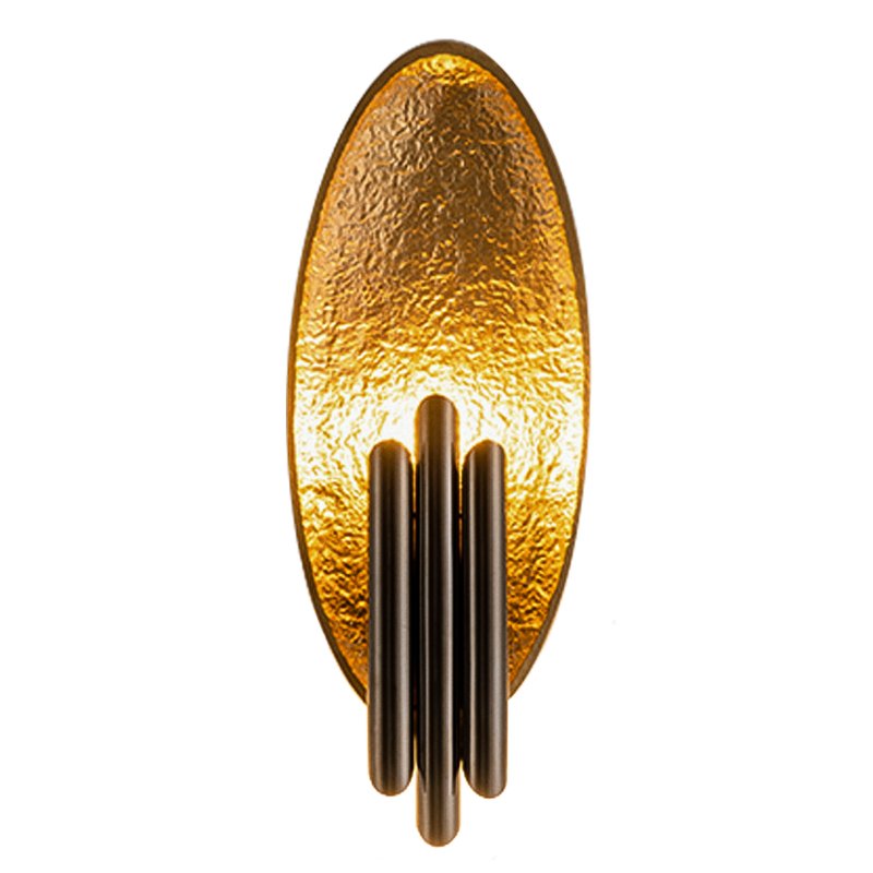 Бра Corrugation Gold Черный Золотой Бра Corrugation Gold Черный Золотой в Грозном | Loft Concept
