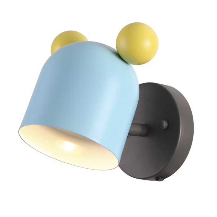 Бра Mickey Mouse Blue Голубой Бра Mickey Mouse Blue Голубой в Грозном | Loft Concept