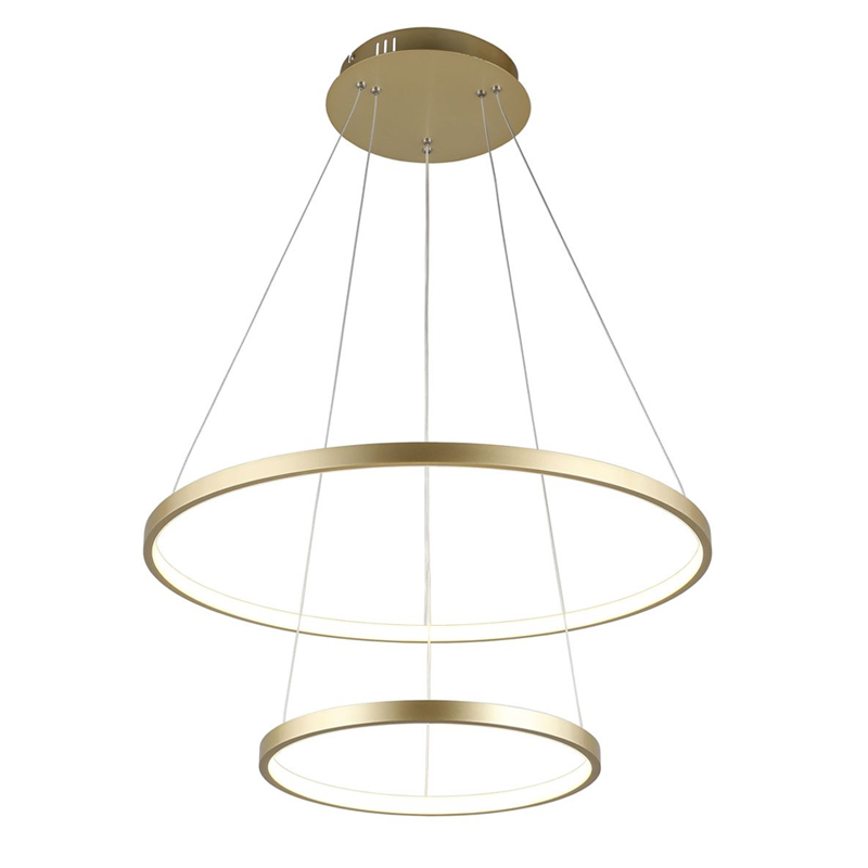 Люстра Ring Horizontal Double Gold Золотой Люстра Ring Horizontal Double Gold Золотой в Грозном | Loft Concept