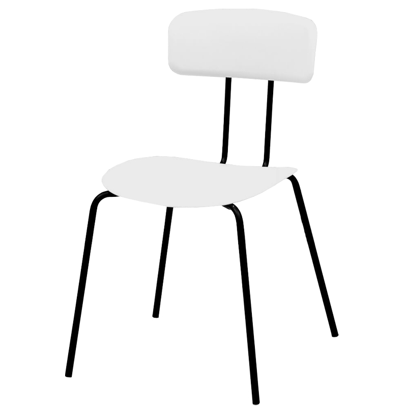 Стул Tyler Loft Stool White Белый Черный Стул Tyler Loft Stool White Белый Черный в Грозном | Loft Concept