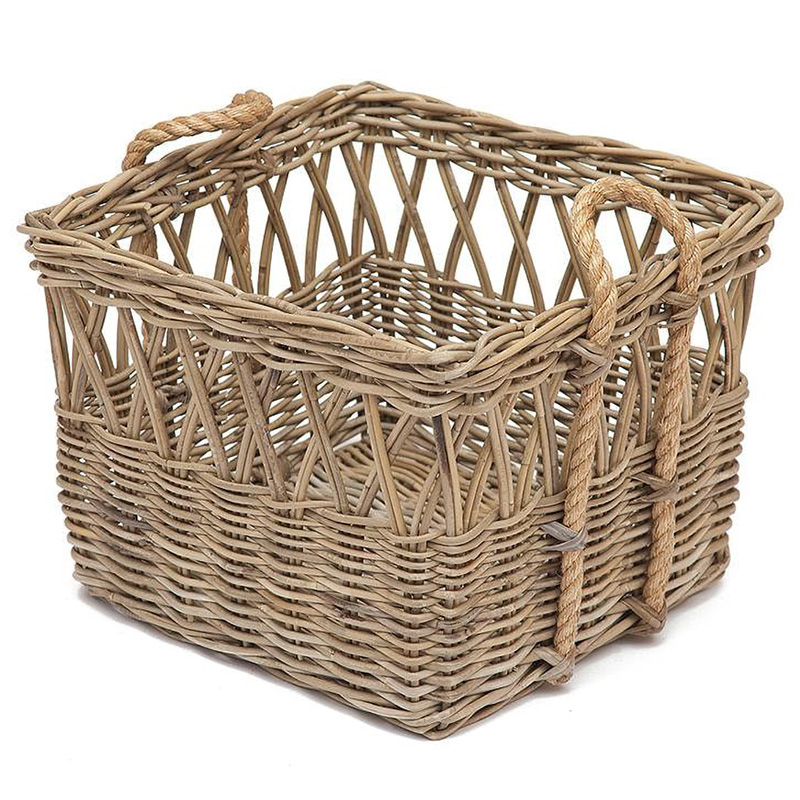 Корзина из ротанга Rattan Wicker Basket Древесина в Грозном | Loft Concept 