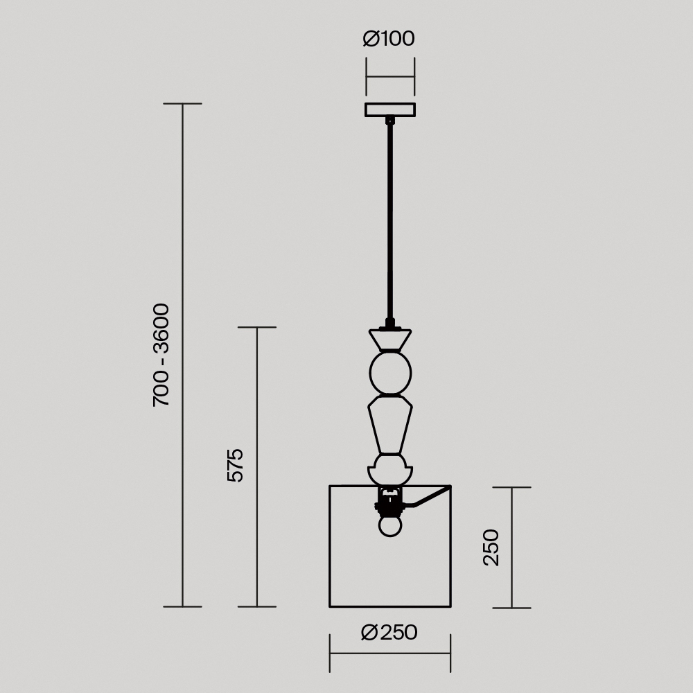 Подвесной светильник Comforty Е27*1 в Грозном