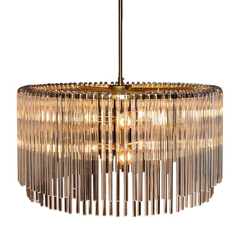 Люстра Hexagon Tube Light Suspensions Circle gold Золотой Люстра Hexagon Tube Light Suspensions Circle gold Золотой в Грозном | Loft Concept