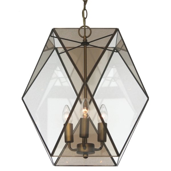 Подвесной светильник Rombius Pendant large III brandy glass Темная бронза винтаж Подвесной светильник Rombius Pendant large III brandy glass Темная бронза винтаж в Грозном | Loft Concept