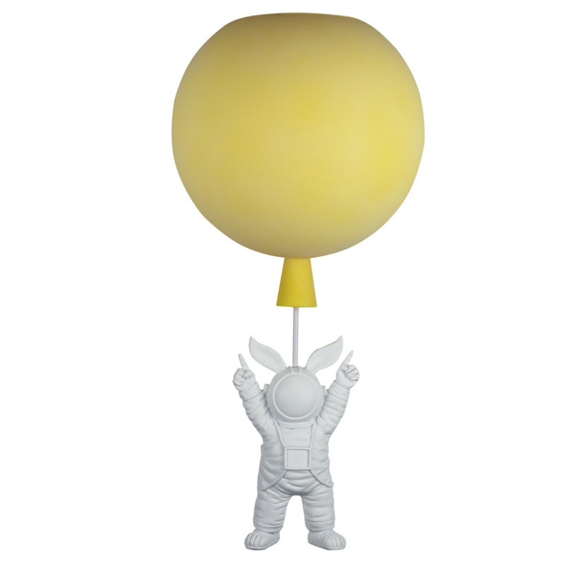 Потолочный светильник Cosmonaut yellow ball Белый Желтый Потолочный светильник Cosmonaut yellow ball Белый Желтый в Грозном | Loft Concept