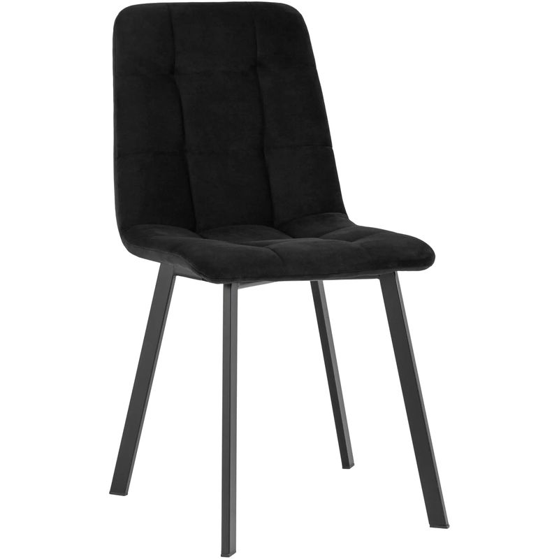 Стул NANCY S Chair Черный Велюр Черный Стул NANCY S Chair Черный Велюр Черный в Грозном | Loft Concept