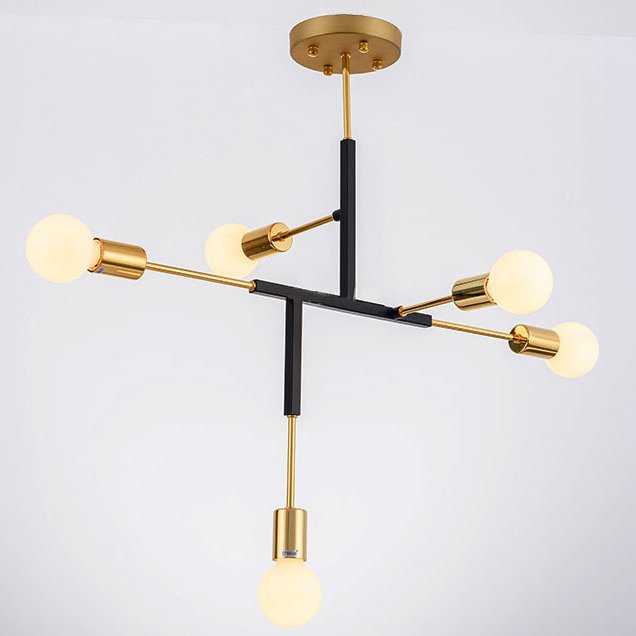 Светильник CLIFF SUSPENSION LAMP black Золотой Черный Светильник CLIFF SUSPENSION LAMP black Золотой Черный в Грозном | Loft Concept