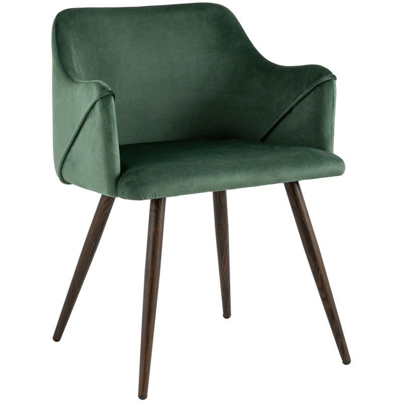 Стул Monarch Chair Зеленый Велюр Зеленый Коричневый Стул Monarch Chair Зеленый Велюр Зеленый Коричневый в Грозном | Loft Concept