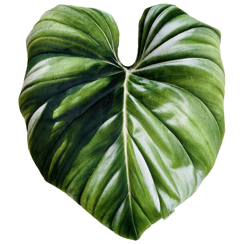 Декоративная подушка Botanical Cushion Philodendron Зеленый Декоративная подушка Botanical Cushion Philodendron Зеленый в Грозном | Loft Concept