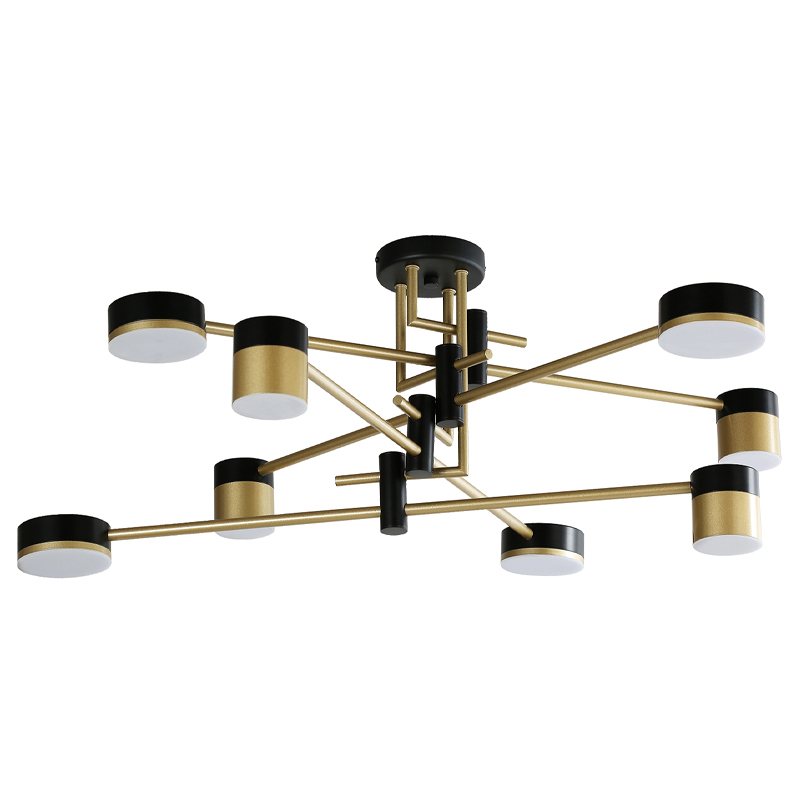 Светодиодная люстра Maxine Light 8 ламп Белый Золотой Черный Светодиодная люстра Maxine Light 8 ламп Белый Золотой Черный в Грозном | Loft Concept