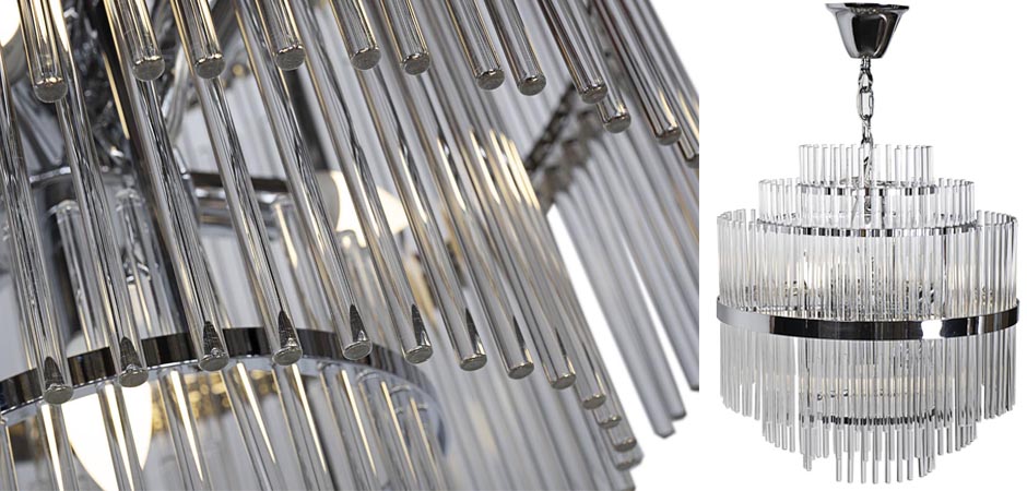 Люстра Hexagon Tube Light Multi-Tiered Chandelier Люстра Hexagon Tube Light Multi-Tiered Chandelier - Loft-Concept в Грозном