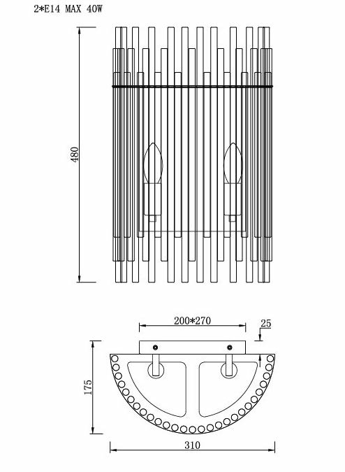 Бра Nembus Chromium Sconces Бра Nembus Chromium Sconces в Грозном
