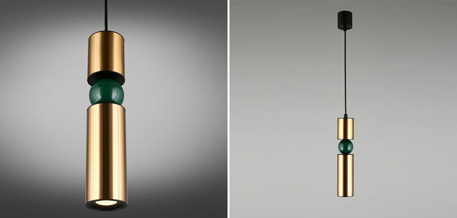 Подвесной светильник Lee Broom Fulcrum Золото и Зеленый цвет Подвесной светильник Lee Broom Fulcrum Золото и Зеленый цвет - Loft-Concept в Грозном
