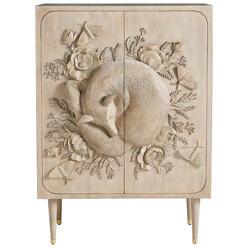 Шкаф Handcarved Land & Sky Cabinet Древесина Шкаф Handcarved Land & Sky Cabinet Древесина в Грозном | Loft Concept