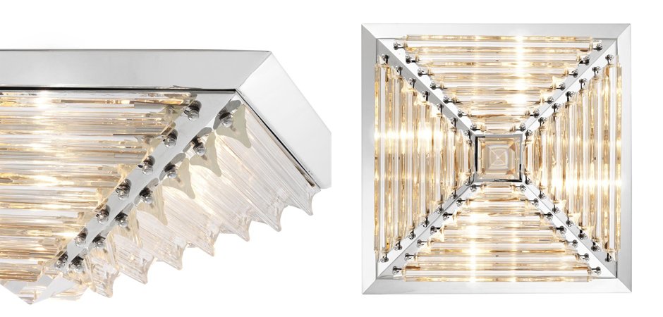 Потолочный светильник Eichholtz Ceiling Lamp Eden Nickel Потолочный светильник Eichholtz Ceiling Lamp Eden Nickel - Loft-Concept в Грозном