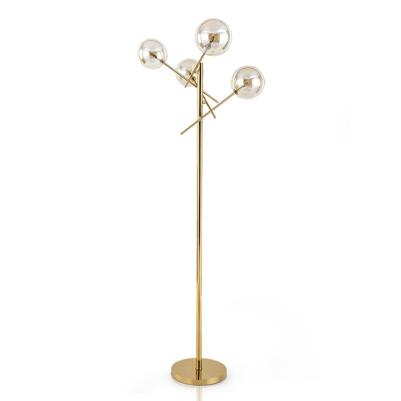 Торшер Gallotti & Radice Bolle floor lamp Золотой Дымчатый (Smoke) в Грозном | Loft Concept 