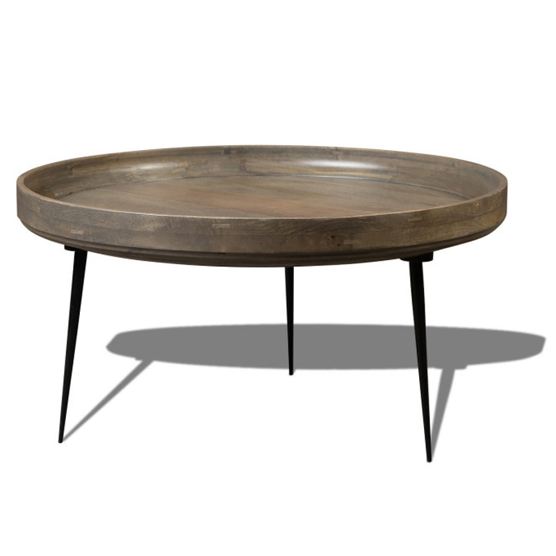 Кофейный стол Davidson Coffee Table platinum 40 Серый Черный Кофейный стол Davidson Coffee Table platinum 40 Серый Черный в Грозном | Loft Concept