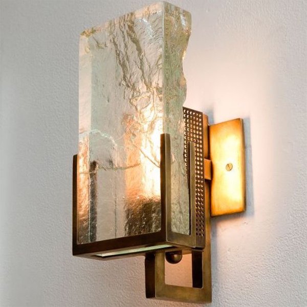 Бра Lianne Gold Glass Sconce Латунь Бра Lianne Gold Glass Sconce Латунь в Грозном | Loft Concept