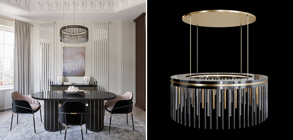 Латунная люстра Coliseum Black Латунная люстра Coliseum Black - Loft-Concept в Грозном