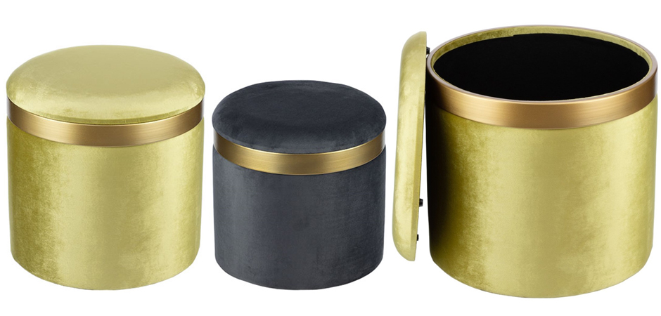 Пуф Golden Belt Pistachio фисташковый Пуф Golden Belt Pistachio фисташковый - Loft-Concept в Грозном