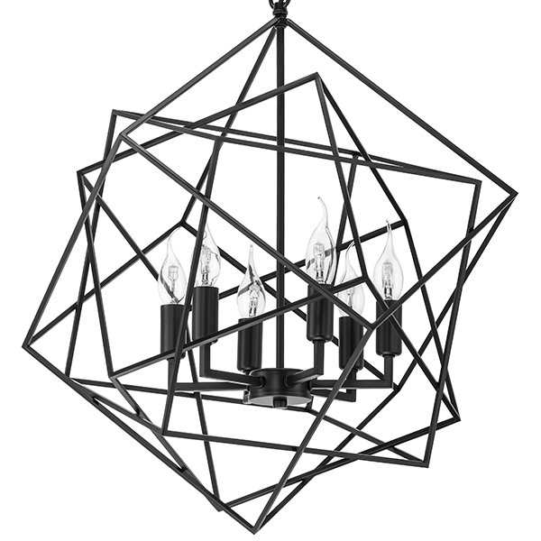 Люстра CUBIST Chandelier Black Черный Люстра CUBIST Chandelier Black Черный в Грозном | Loft Concept