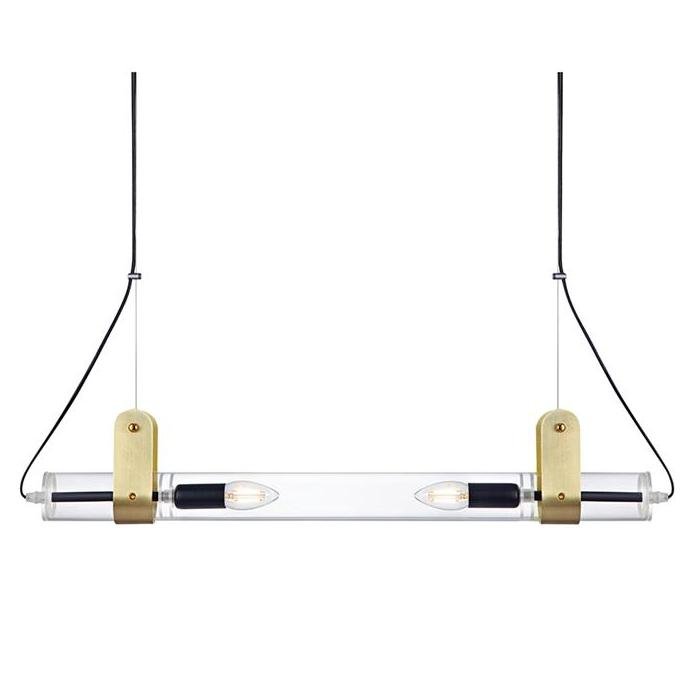Люстра ReTube Pendant Double Латунь Люстра ReTube Pendant Double Латунь в Грозном | Loft Concept