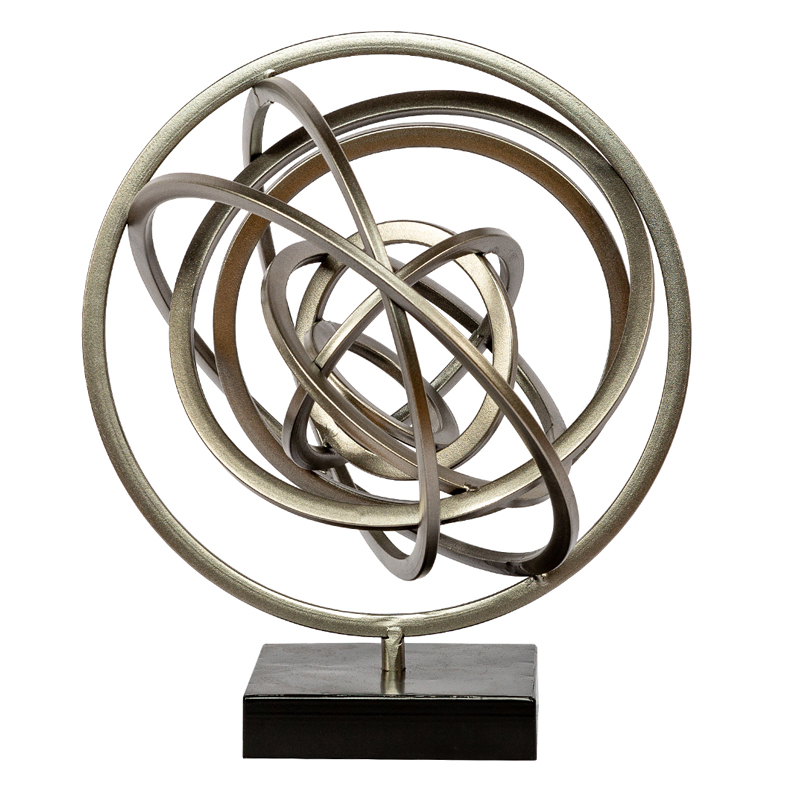Статуэтка Sphere Sundial ring plexus Черный Серый Статуэтка Sphere Sundial ring plexus Черный Серый в Грозном | Loft Concept