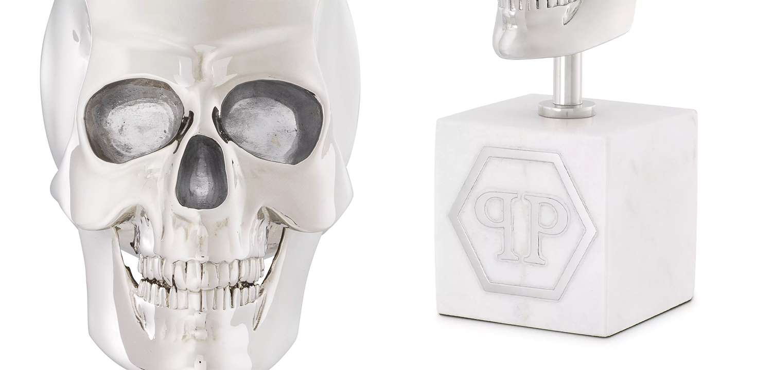 Статуэтка Philipp Plein Platinum Skull S - фото №1