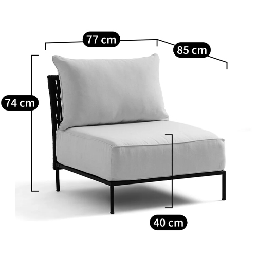 Уличное кресло Alaric Armchair Black Уличное кресло Alaric Armchair Black в Грозном