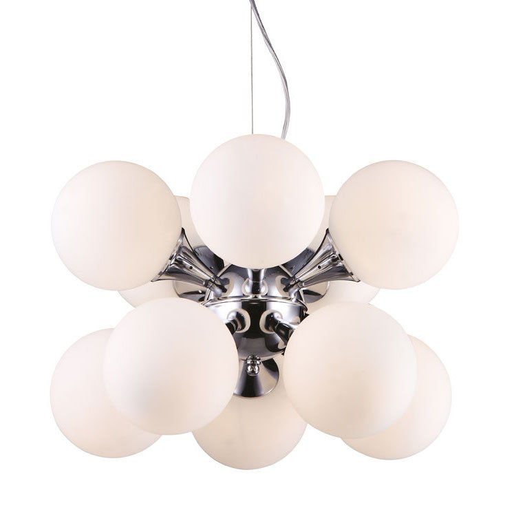 Люстры MOONDROP Pendant Lamp Хром Белый в Грозном | Loft Concept 