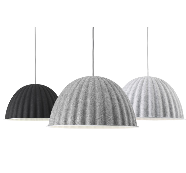 Светильник подвесной MUUTO Under the bell Светло-серый Серый Графитовый Светильник подвесной MUUTO Under the bell Светло-серый Серый Графитовый в Грозном | Loft Concept