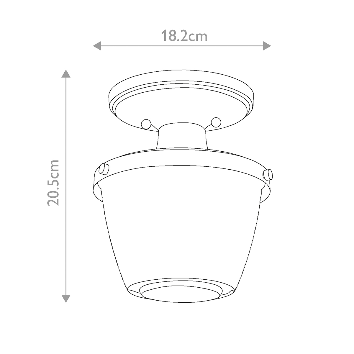 Потолочный светильник для ванных комнат с плафоном из прессованного фактурного стекла Quoizel в Грозном