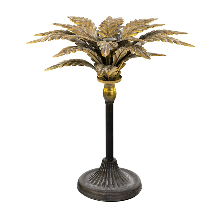 Подсвечник Tropical Forest gold & black пальма Черный Золотой Подсвечник Tropical Forest gold & black пальма Черный Золотой в Грозном | Loft Concept